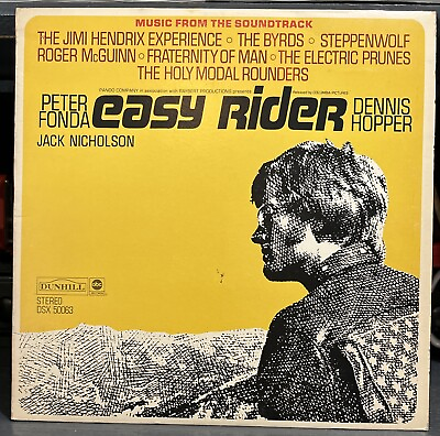 #ad Easy Rider Soundtrack Vinyl DSX 50063 Jimi Hendrix Peter Fonda Jack Nicholson LP $9.95