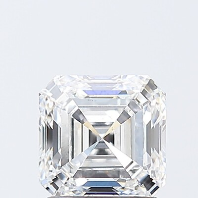 #ad 1.57 Carat ASSCHER Cut IGI Certified Lab Grown CVD Diamond E Color SI1 Clarity $580.00
