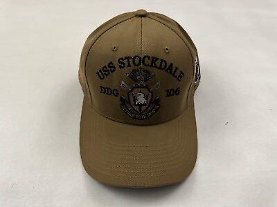 #ad USS STOCKDALE DDG 106 The Corps United States Beige Snapback Hat Cap One Size $27.99