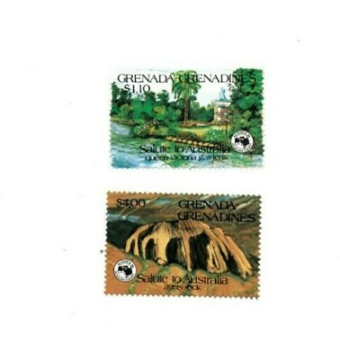 Grenadines 1984 616 7 Queen Victoria Set of two MNH $5.94