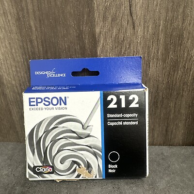 #ad Epson 212 Black Standard Capacity Ink Exp 7 26 *New Box Damage* $30.16