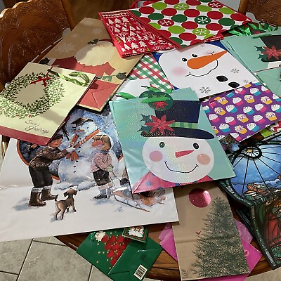 #ad Gift Bags For Holidays Many Different Sizes A Lot Of 22 Some Tissue Included $11.01