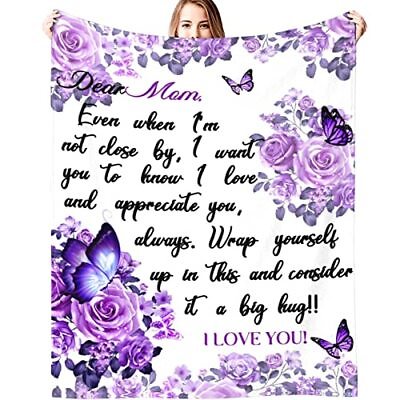 #ad Gifts for Mom Blanket to My Mom from Daughter Son Soft Flannel Bed Throw Blan... $30.23