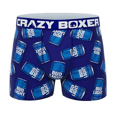 Crazy Boxer Briefs Bud Light Beer Men#x27;s Size L XL Underwear Gift S12 $14.19