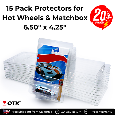 #ad 15 Pack Storage Protector case for Hot Wheels amp; Matchbox Mainline Standard $191.99