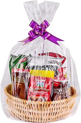 #ad Clear Basket Bags 20Pack 24quot;X 30quot; Large Cellophane Gift Bags for Baskets Wrap $12.99