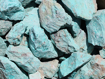 #ad Turquoise from Peru Rough Rocks for Jewelry Decor Collection Bulk Wholesale $67.99