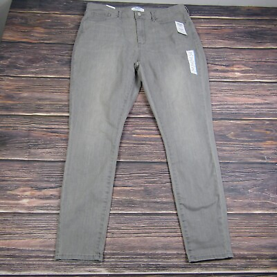#ad Denizen NEW Womens 18M 34x30 Gray High Rise Skinny Jeans $19.99