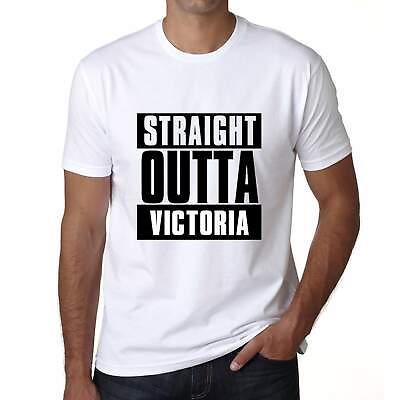 Straight Outta Victoria Men#x27;s Short Sleeve Round Neck T shirt 00027 C $25.95