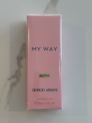THE ALL NEW GIORGIO ARMANI My Way PARFUM 15ml 0.5oz New Cellophane Wrapped Box $39.00