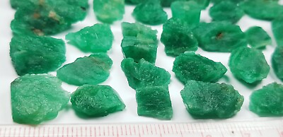 #ad 185 ct Natural Green color Emerald crystal Lot from Pakistan $350.00