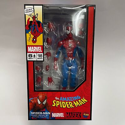 #ad MAFEX No.185 SPIDER MAN CLASSIC COSTUME Ver. Action Figure Marvel Medicom Toy $84.49