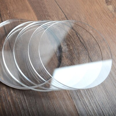 #ad Acrylic Perspex Disk Circle Clear 3mm Thick 66mm Diameter 15 pieces AU $16.95
