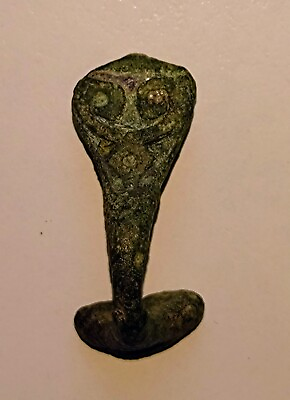 #ad Ancient Celtic Bronze Enamelled Bow and Fantail Fibula or Brooch. GBP 70.00