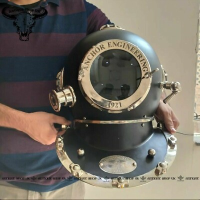 #ad Christmas Gift Antique Diving Helmet Us Navy Mark V Vintage Divers Helmet 18quot; $209.15