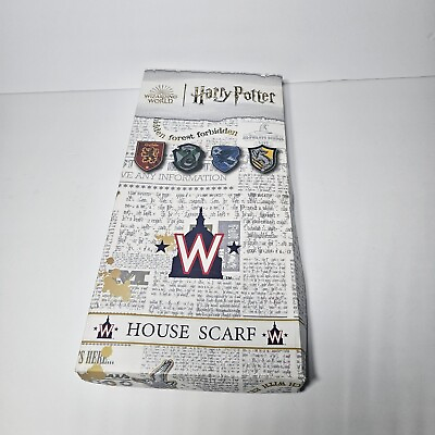 #ad 2023 Harry Potter House Scarf New In Box Slytherin Green And Black $30.00
