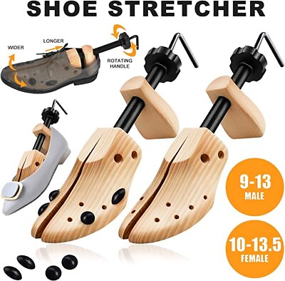 #ad #ad 2 way Wooden Adjustable Shoe Stretcher Expander Men Women Boot Size US 5 13 $13.99