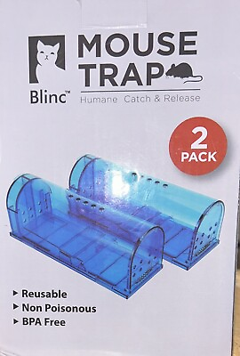#ad 2 Pack Blinc Mouse Trap Humane Catch amp; Release Non Poisonous Reusable BPA FREE $11.95