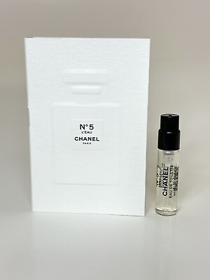 #ad Chanel N°5 L#x27;Eau Eau de Toilette Perfume Sample Vial Spray 1.5ml 0.05oz Carded $12.00