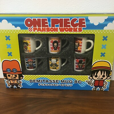 #ad ONE PIECE Anime Panson Works Mini Demitasse Mug Set Limited Japan $64.00