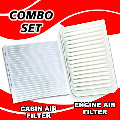 #ad Engine Cabin Air Filter Combo Set For TOYOTA CAMRY 2.5L 2.4L ENGINE 2007 2017 $10.99