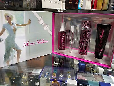 #ad #ad PARIS HILTON Eau de Parfum 4 Pc Gift Set 3.4 oz .34 oz Lotion Mist WOMEN * NIB * $69.99