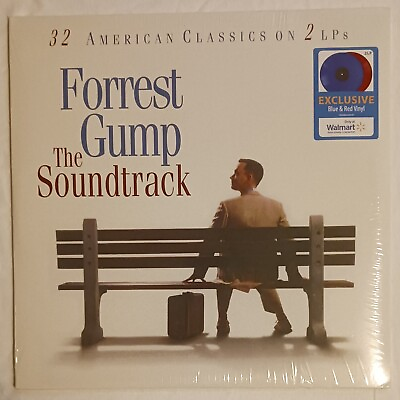 #ad 2 LP BLUE amp; RED VINYL Forrest Gump Soundtrack Vinyl Record New Sealed 32 SONG $31.99