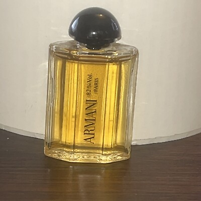 #ad Vintage 5 ML .17 Fl. Oz. Armani Perfume Full Bottle 82% Vol Paris $21.59
