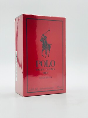 #ad Ralph Lauren Polo Red Men Cologne Spray 2.5 oz New In Box $49.95