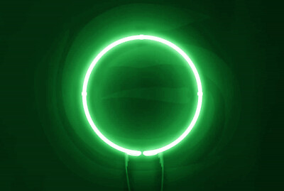 #ad 12quot;x12quot; Round Circle Green Neon Sign Acrylic Light Lamp Gift Window Decor ZS1334 $79.98