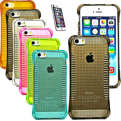 #ad THIN SLIM TRANSPARENT CRYSTAL CLEAR ARMOR HYBRID CASE COVER FOR IPHONE 5 5S SE $6.99