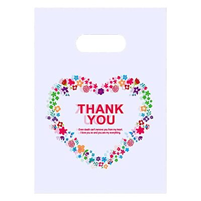 #ad #ad 100 PCS Small Thank You Merchandise Bags Plastic Goodie Bags Party Favor $14.99