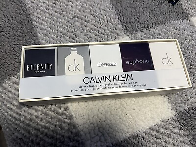Calvin Klein 5PCS Perfume Mini Gift Set for Women .7OZ 5ML each CK ETERNITY $49.99