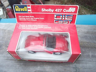 #ad MIB REVELL SHELBY 427 COBRA 1:24 SCALE RED DIECAST ROADSTER CAR 8617 RARE HTF $19.99