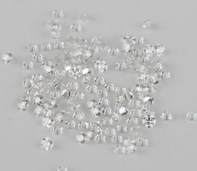 #ad 1.85 MM. DEF SI 1 Carat Lot. CVD Lab Grown Loose Diamond Melee Round Shape $155.00