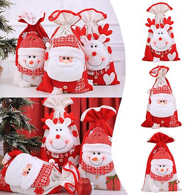 #ad Christmas Party Supplies Gift Bags Drawstring Knit Gift Bags For Kids Gift Bags $16.70