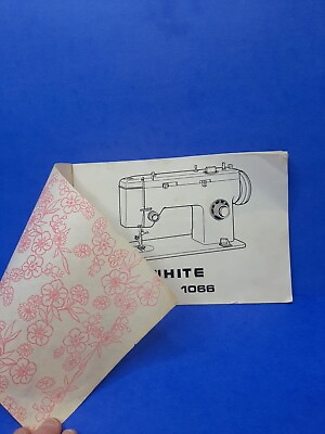 #ad White 1066 Sewing Machine Manual Original Vintage Special Flower Cover Complete $24.99