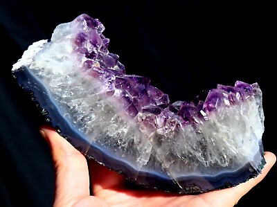 #ad 1.9 LB Natural 6.5quot; Drusy Amethyst Cluster Brazil $71.25