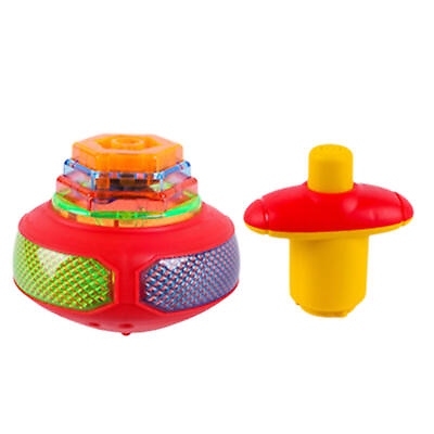 #ad 1* Flashing Music Gyro Shining Toys Light Up Spinning Toy （Random color select） $9.37