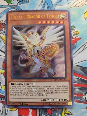 #ad YuGioh Hieratic Dragon of Tefnuit NM 1st Ed. DUPO EN080 Ultra Rare Card $0.99