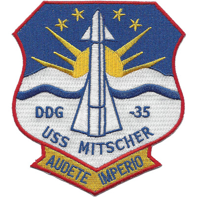 #ad USS Mitscher DDG 35 Guided Missile Destroyer Patch $15.08