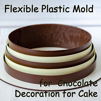 #ad Plastic Chocolate Mold Stripes Set for Cake Decorations Chocolate Tools $8.45