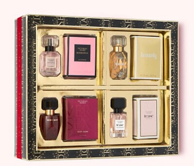 #ad New Victoria#x27;s Secret Ultimate Fragrance Gift Set 2020 4 Bottles .25 oz each $59.00