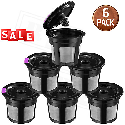 #ad #ad 6 Pack For Keurig 2.0 1.0 K Cup Universal Reusable Filter MultiStream Technology $6.48
