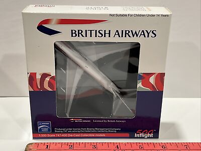 #ad 1:500 Herpa Special Flower British Airlines Airways Boeing 747 Scale Model Die $99.00