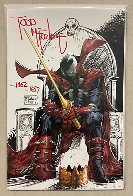 #ad KING SPAWN #1 Autographed Signed by Todd McFarlane CGC COA #1462 of 1697 $498.98