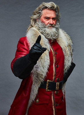 #ad The Christmas Chronicles Santa Claus Leather Coat Fur Jacket $159.99