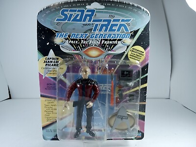 #ad New VINTAGE Star Trek Captain Jean Luc Picard The Next Generation Playmates Toy $19.31