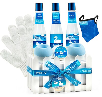 #ad Bath Set with Ocean Bliss Scent Home Spa Gift Basket Mother#x27;s Day $33.99