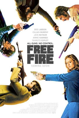 #ad 69377 Free Fire Movie Sharlto Copley Brie Larson Wall Decor Print Poster $25.95
